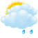 cloudy, light rain cloudy, light rain